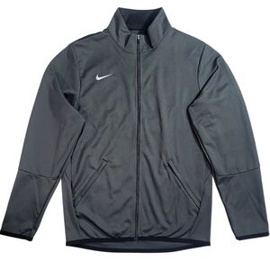 NEW Nike Men's Grey Lightweight Full Zip Track Training Jacket with Pockets • S